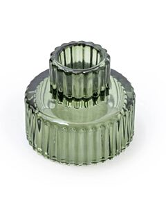 Candlelight Green Double Ended Candleholder 6.5cm